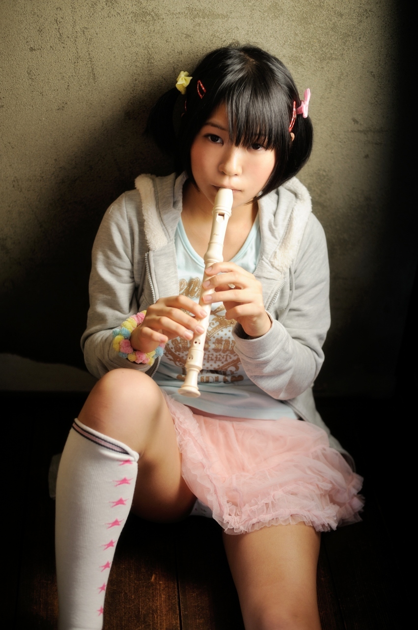 [Cosplay] Hot Flute Student - Pigtails & Perfect Ass